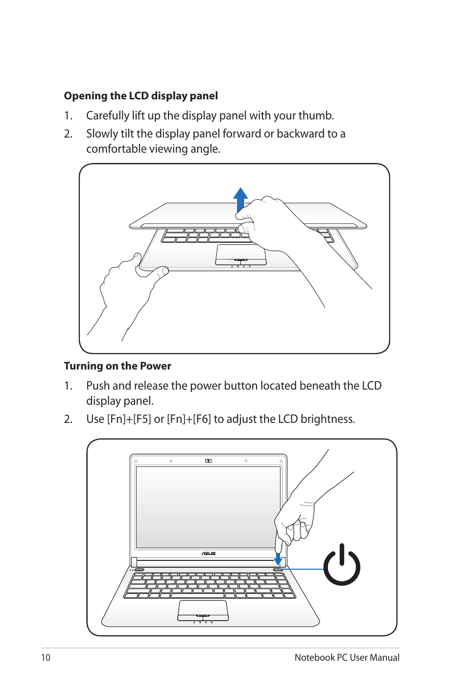 Asus UL80Jt User Manual | Page 10 / 114