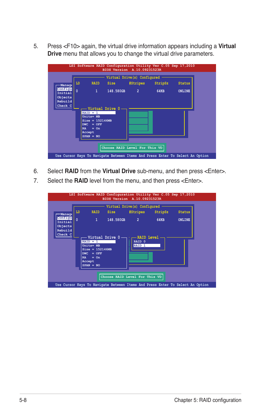 8 chapter 5: raid configuration | Asus Z9NH-D12 User Manual | Page 120 / 196