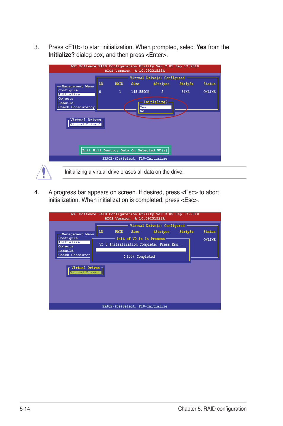14 chapter 5: raid configuration | Asus Z9NH-D12 User Manual | Page 126 / 196