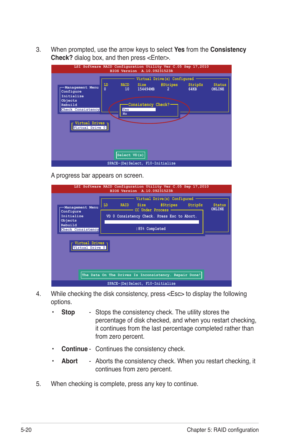 20 chapter 5: raid configuration | Asus Z9NH-D12 User Manual | Page 132 / 196