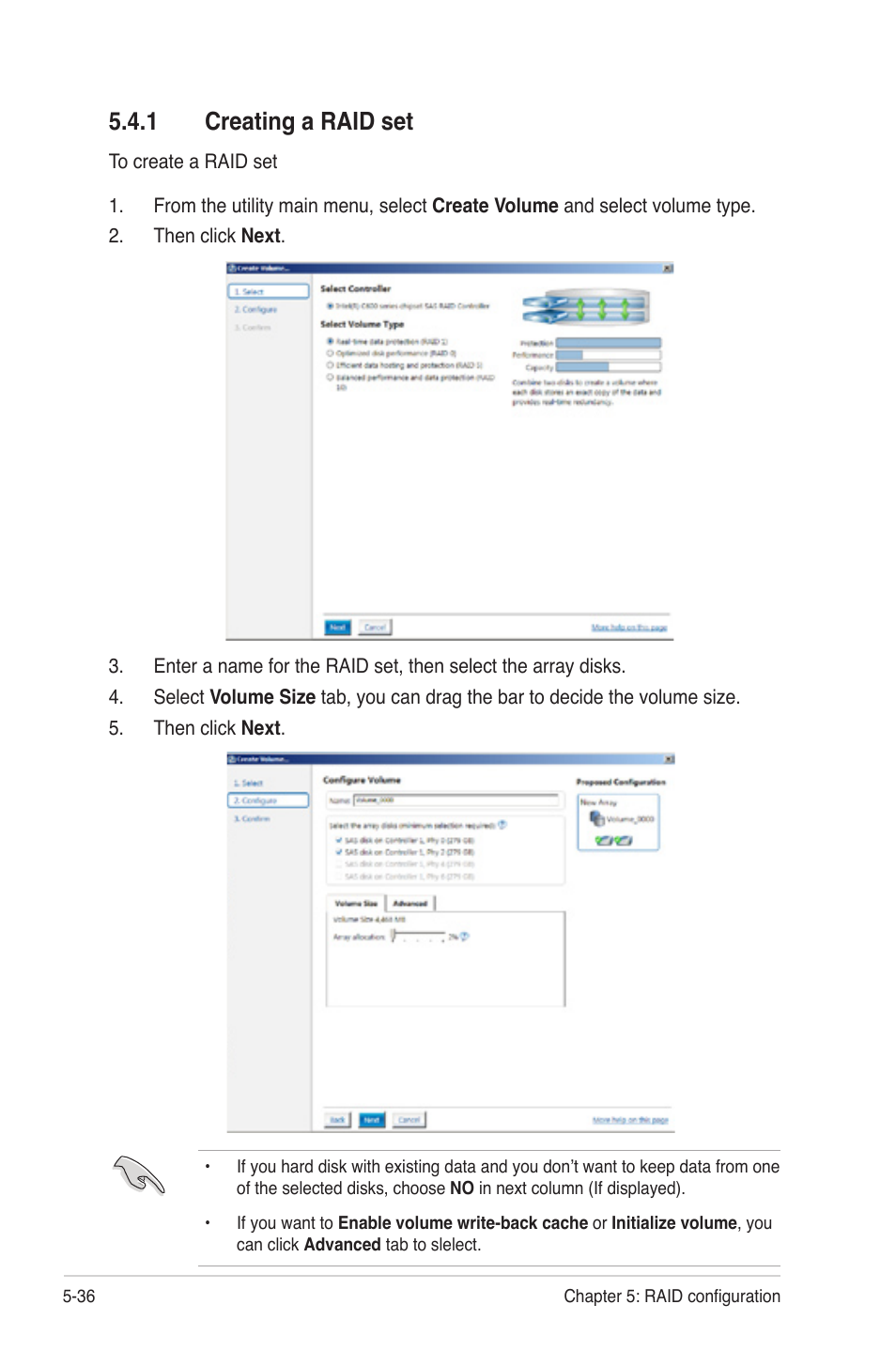 1 creating a raid set, Creating a raid set -36 | Asus Z9NH-D12 User Manual | Page 148 / 196