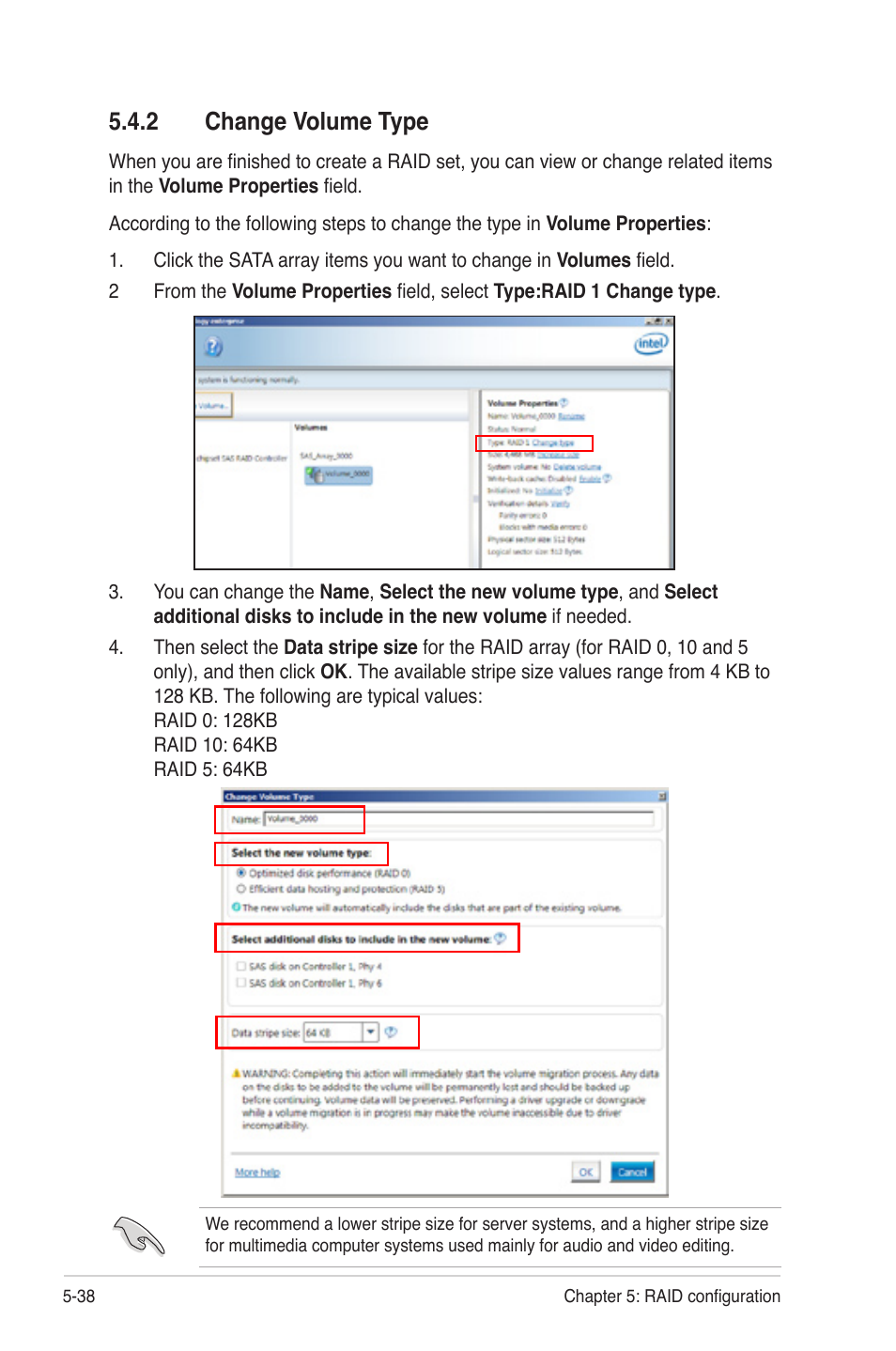 2 change volume type, Change volume type -38 | Asus Z9NH-D12 User Manual | Page 150 / 196