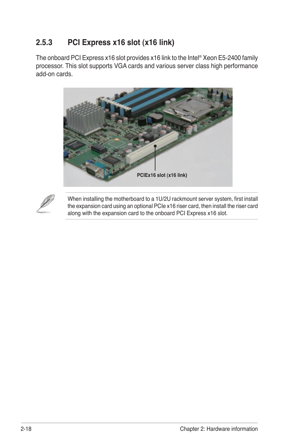 3 pci express x16 slot (x16 link), Pci express x16 slot (x16 link) -18 | Asus Z9NH-D12 User Manual | Page 40 / 196