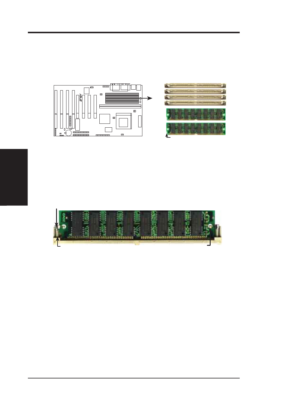 Iii. installation, 72 pin dram in simm socket | Asus SP97-XV User Manual | Page 18 / 90