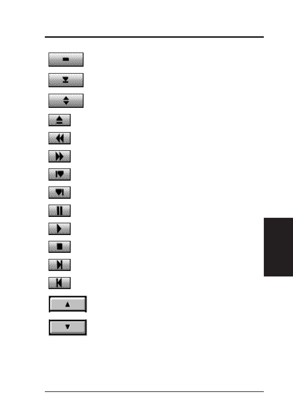 Ix. software drivers, Mmplay.exe button description | Asus SP97-XV User Manual | Page 73 / 90