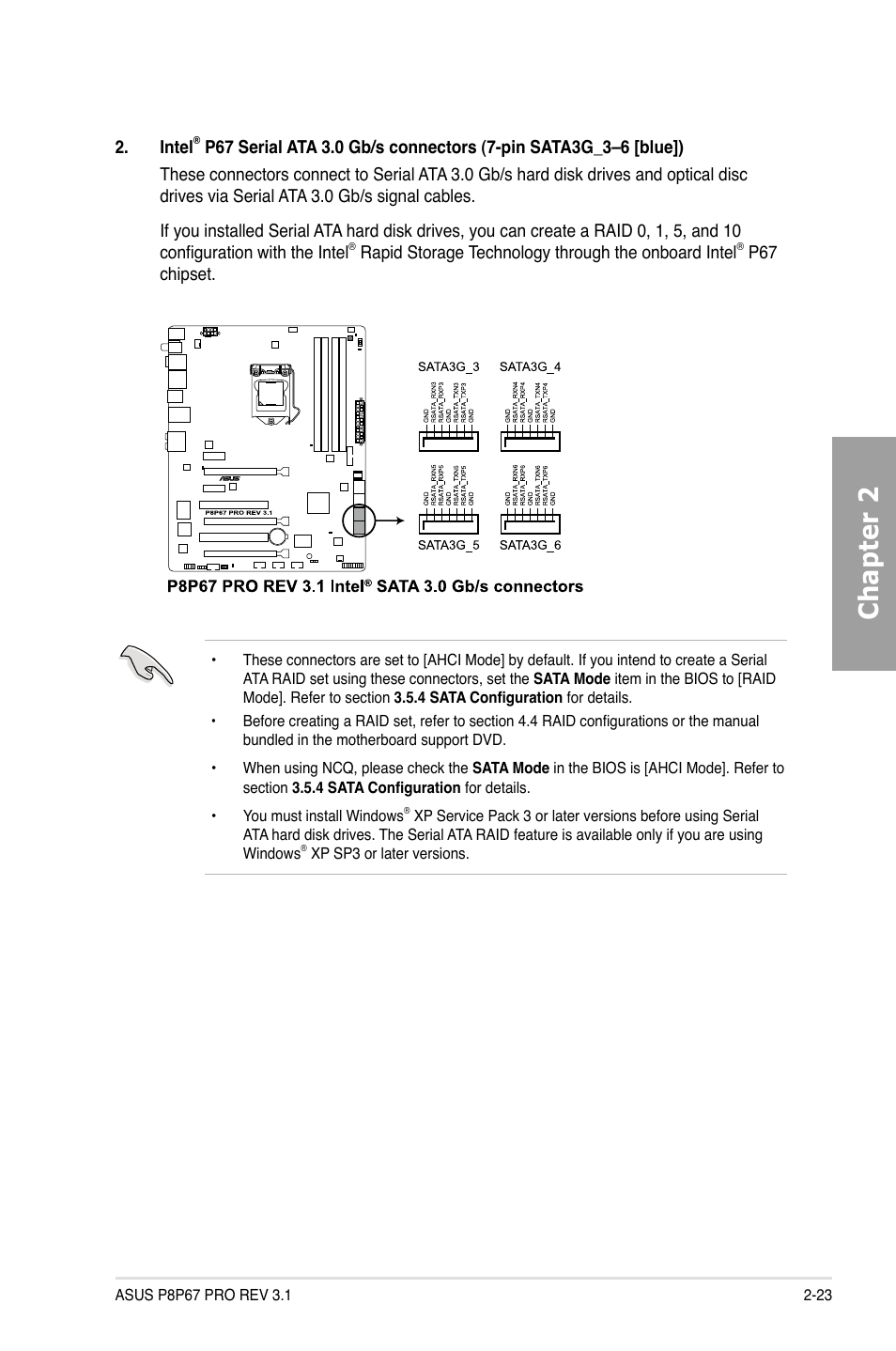 Chapter 2 | Asus P8P67 PRO (REV 3.1) User Manual | Page 41 / 136