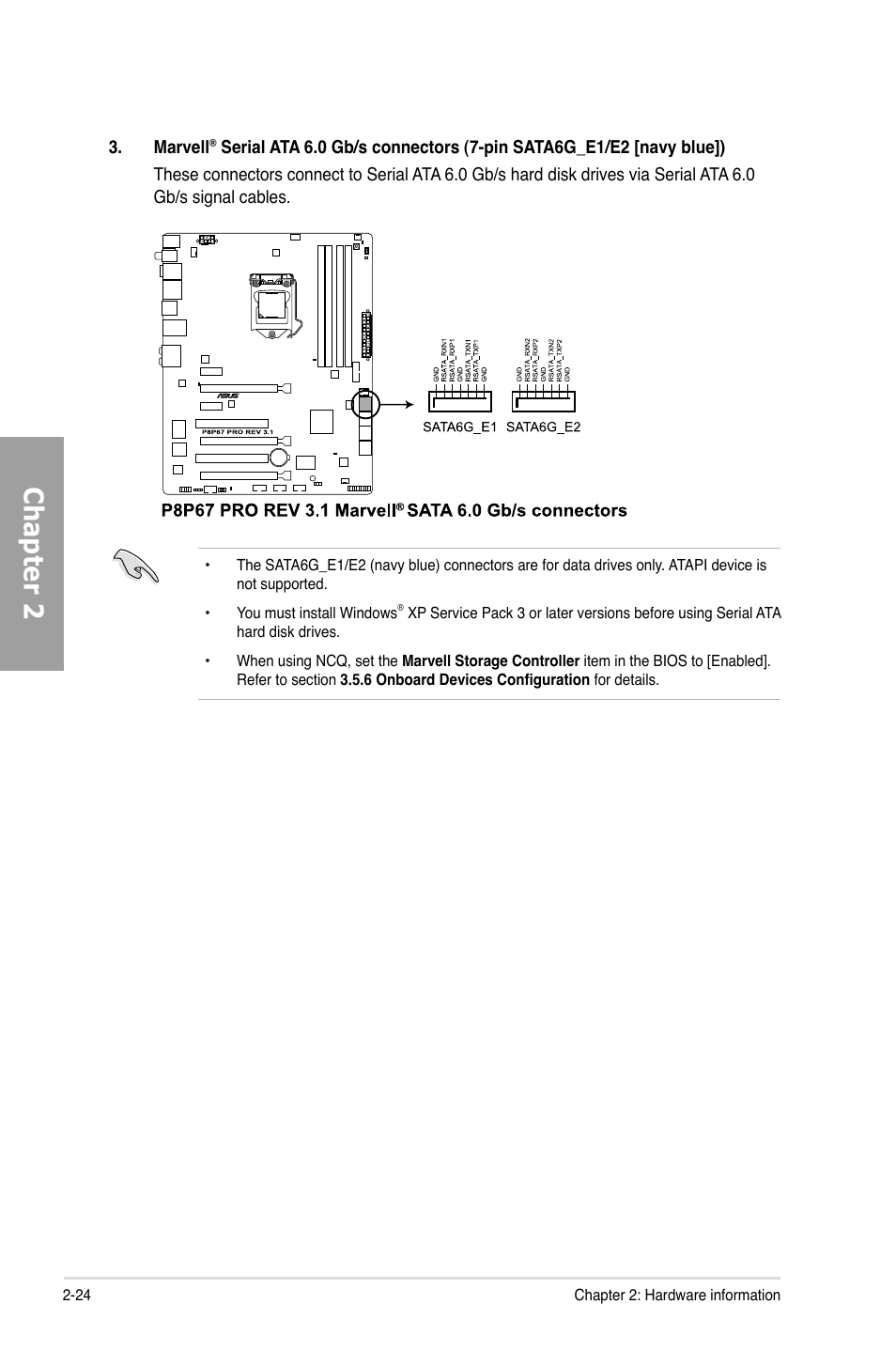 Chapter 2 | Asus P8P67 PRO (REV 3.1) User Manual | Page 42 / 136