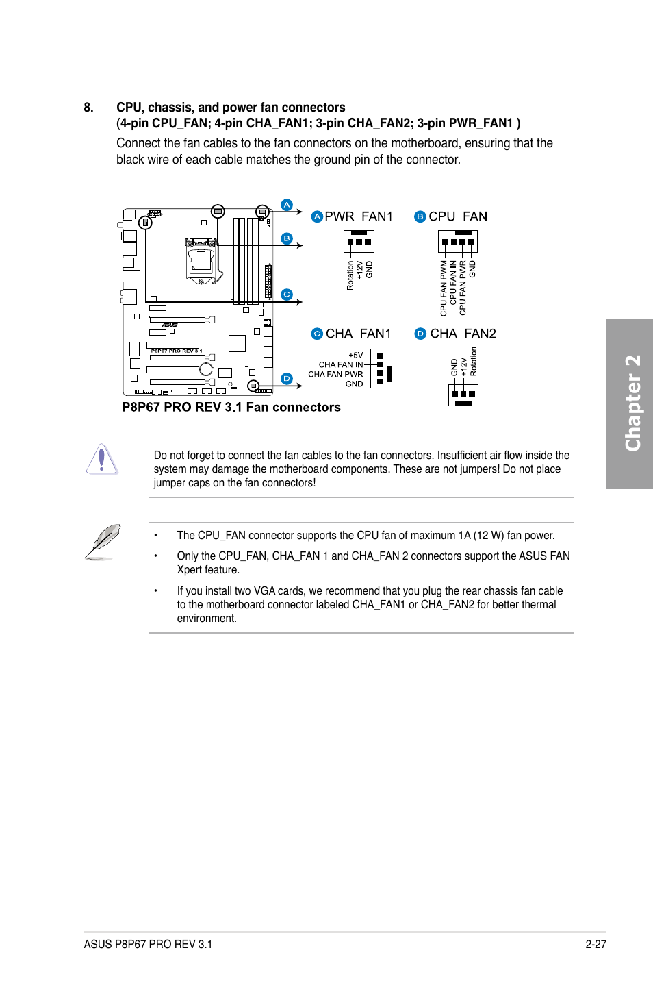 Chapter 2 | Asus P8P67 PRO (REV 3.1) User Manual | Page 45 / 136