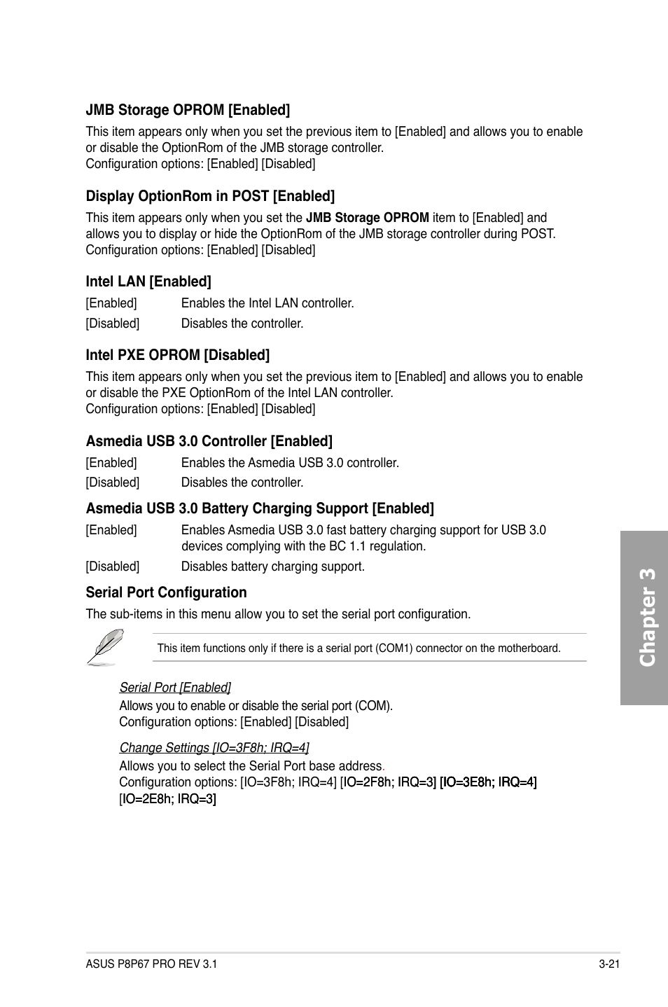 Chapter 3 | Asus P8P67 PRO (REV 3.1) User Manual | Page 87 / 136