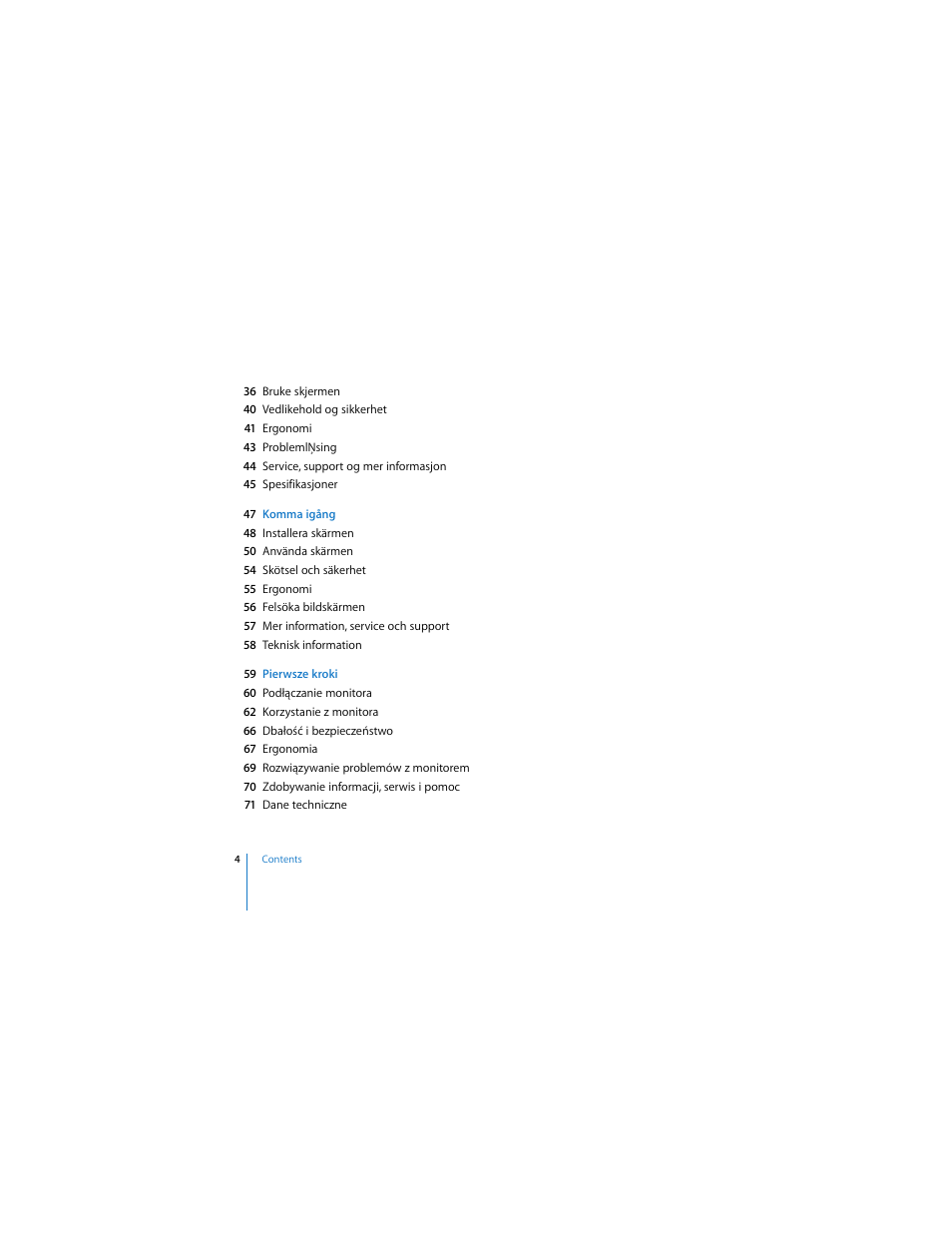 Apple LED Cinema Display User Manual | Page 4 / 90