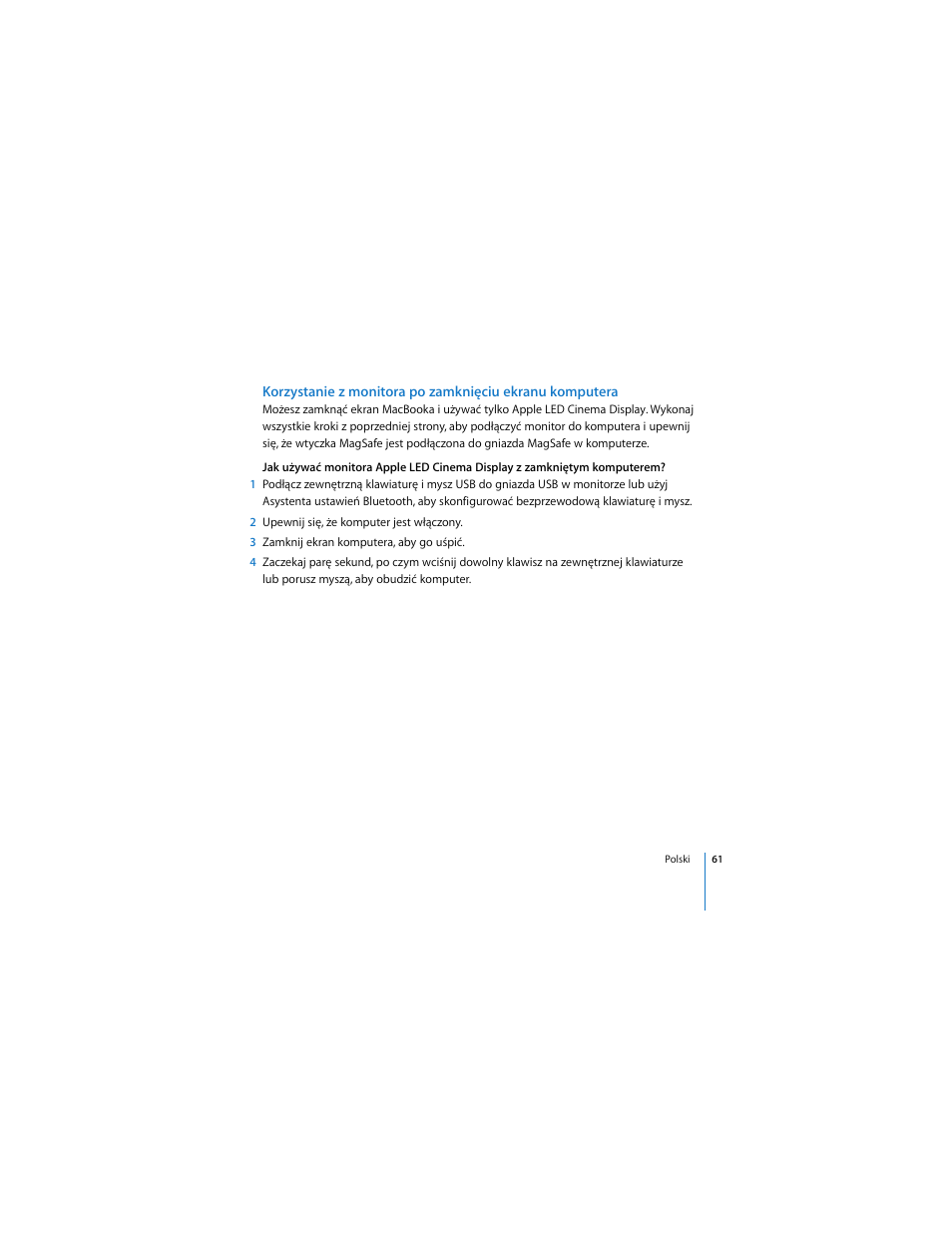 Apple LED Cinema Display User Manual | Page 61 / 90