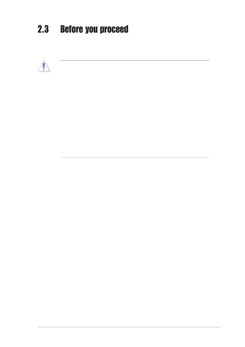 3 before you proceed | Asus PRL-DLS User Manual | Page 31 / 136