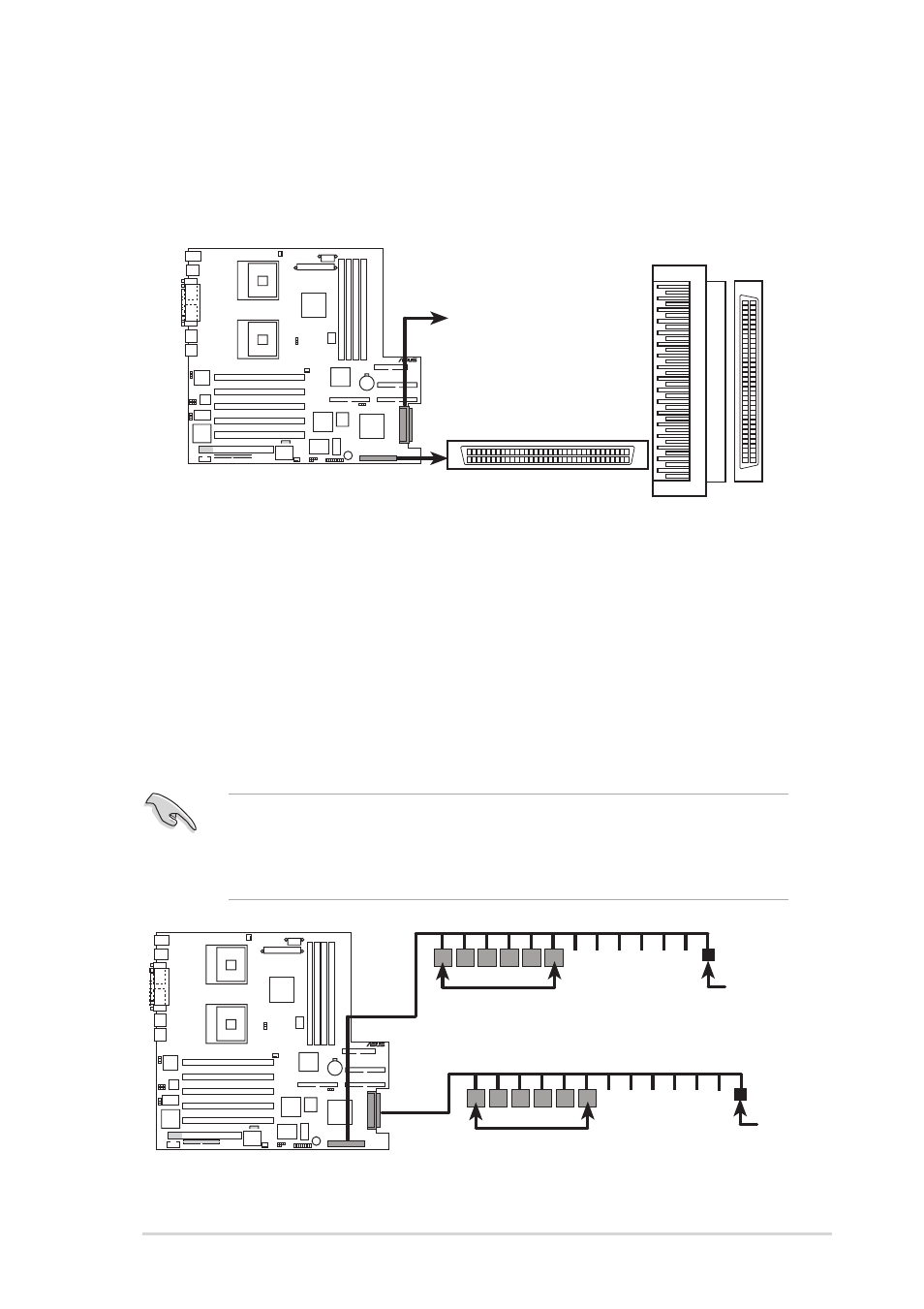 Asus prl-dls motherboard user guide 2-25, Prl-dls scsi connection example | Asus PRL-DLS User Manual | Page 53 / 136