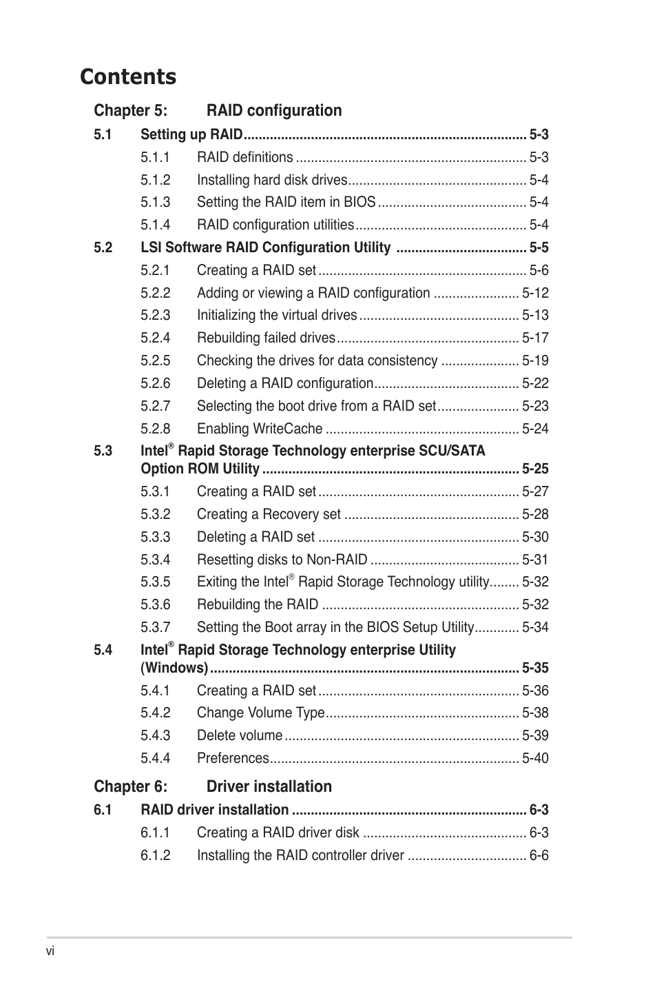 Asus Z9NA-D6 User Manual | Page 6 / 188