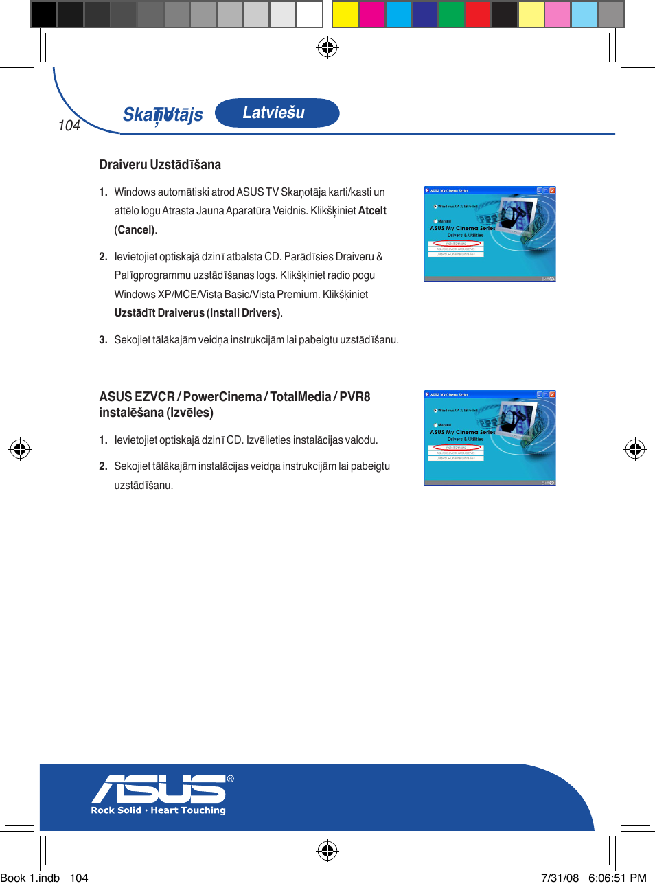 Tv skaņotājs, Latviešu | Asus My Cinema-U3000Hybrid User Manual | Page 105 / 146