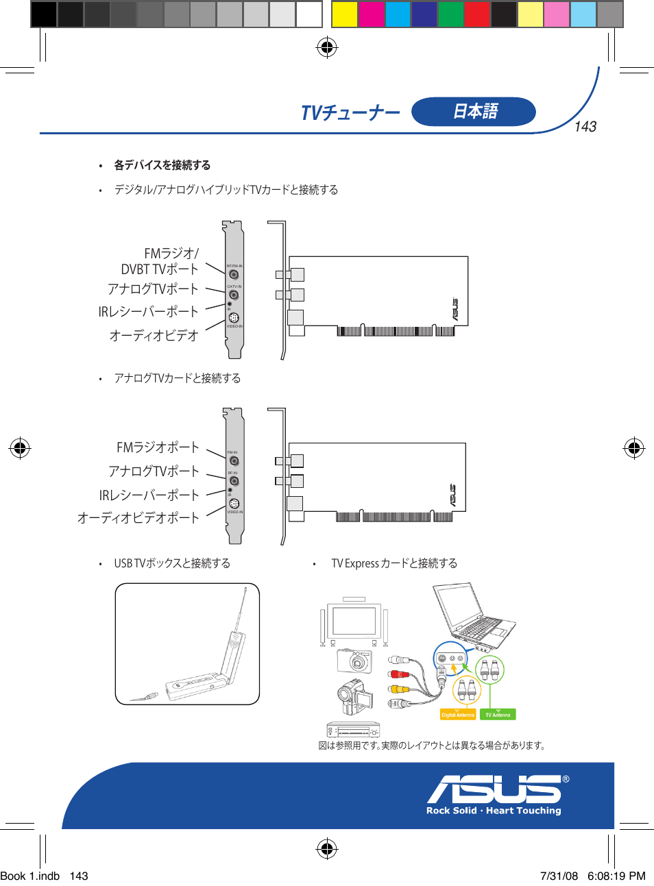 Tvチューナー, Fmラジオ/ dvbt tvポート アナログtvポート irレシーバーポート オーディオビデオ, Fmラジオポート アナログtvポート irレシーバーポート オーディオビデオポート | Asus My Cinema-U3000Hybrid User Manual | Page 144 / 146