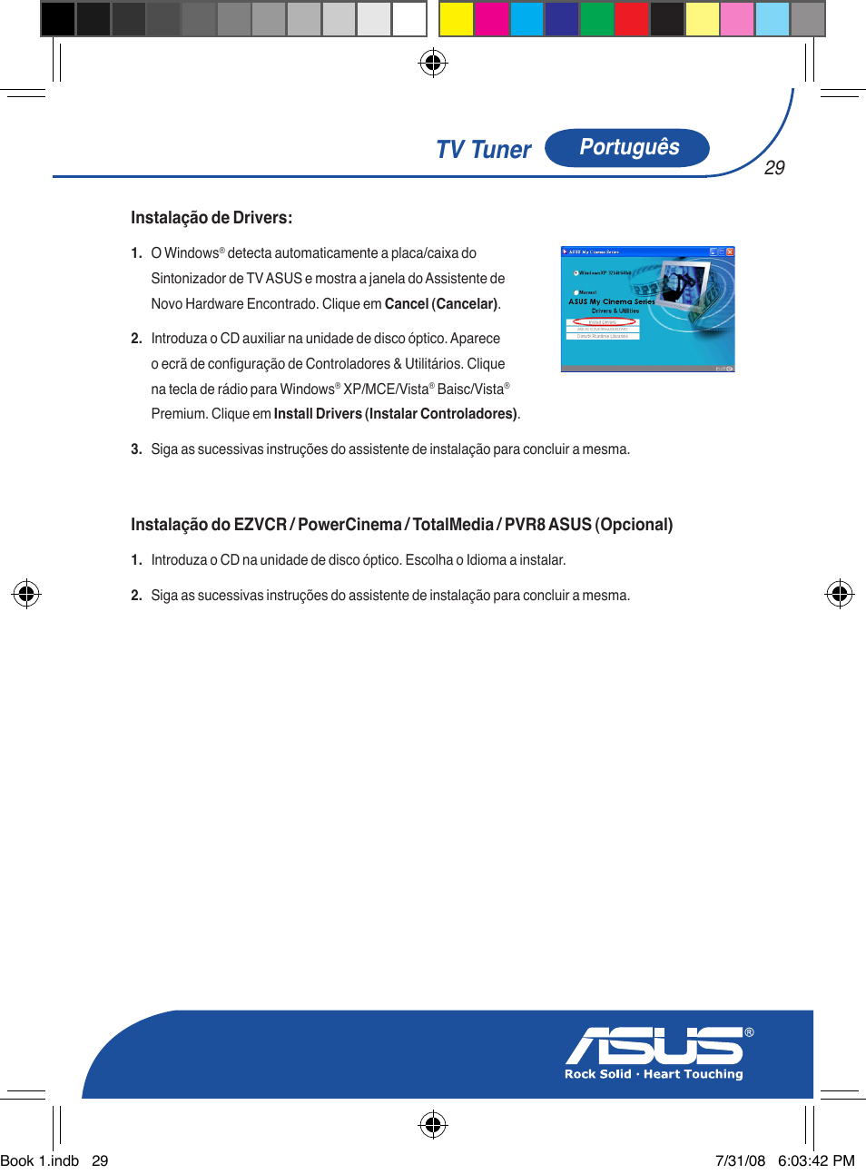 Tv tuner, Português | Asus My Cinema-U3000Hybrid User Manual | Page 30 / 146