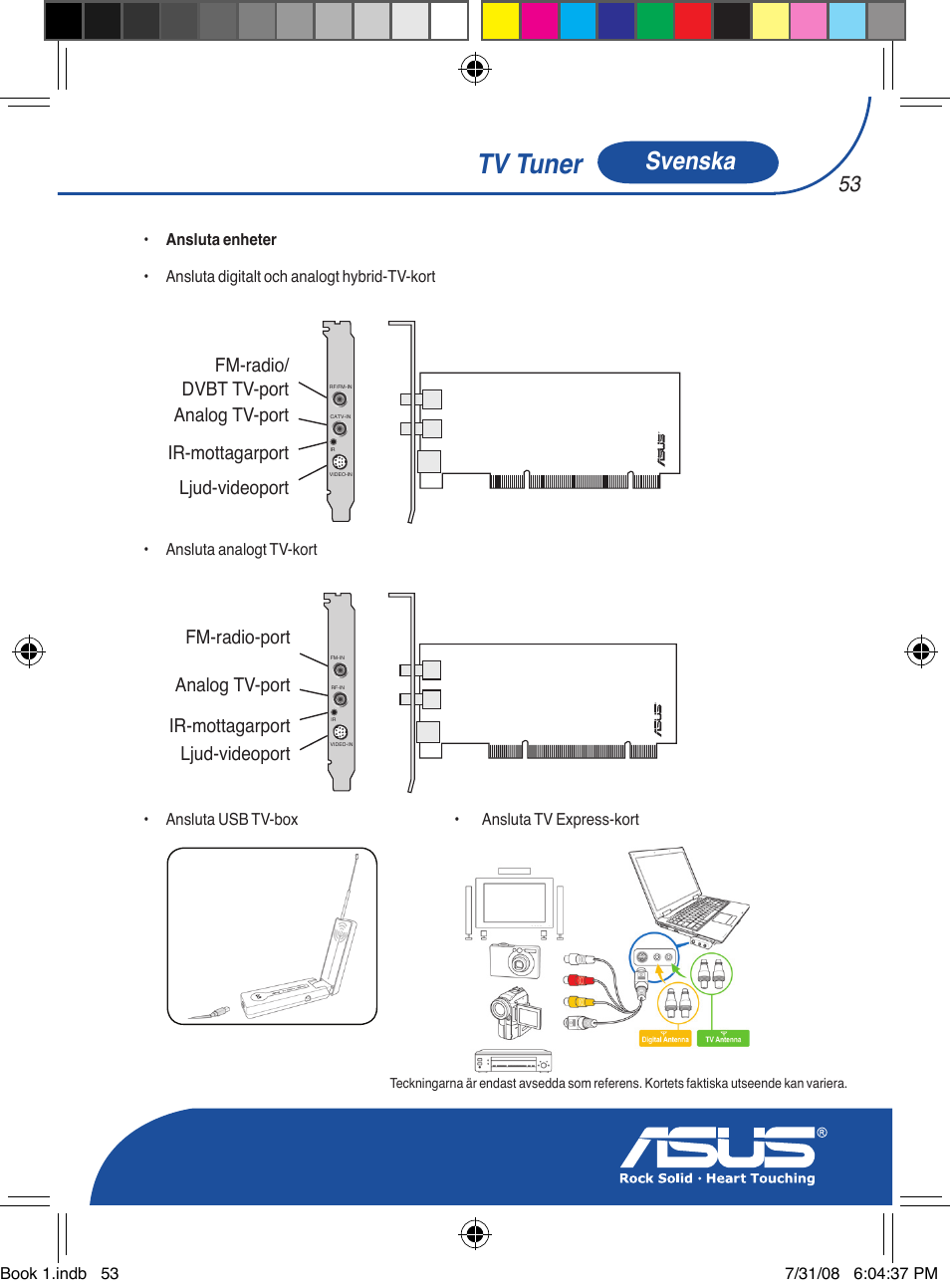 Tv tuner, Svenska | Asus My Cinema-U3000Hybrid User Manual | Page 54 / 146