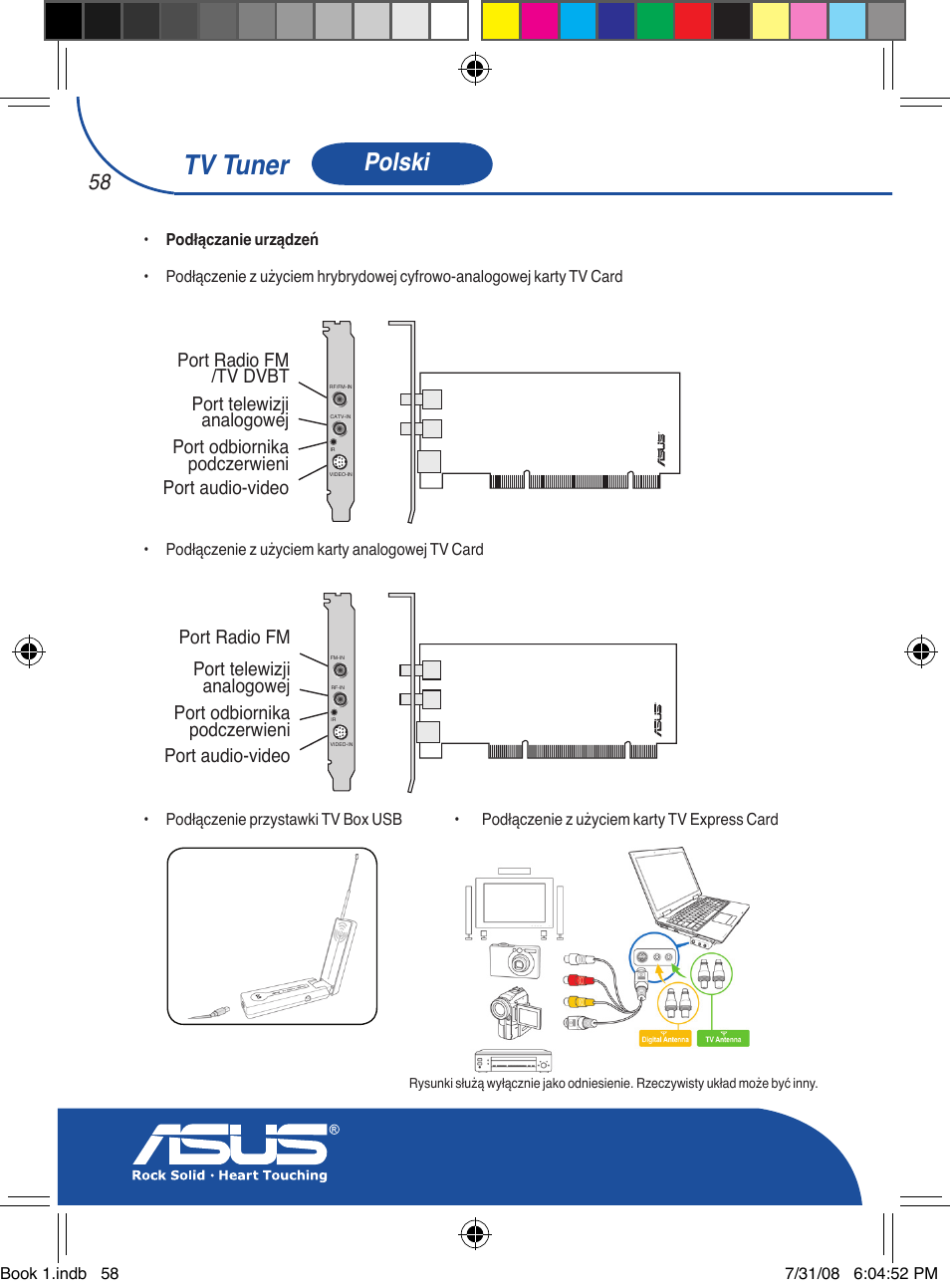 Tv tuner, Polski | Asus My Cinema-U3000Hybrid User Manual | Page 59 / 146