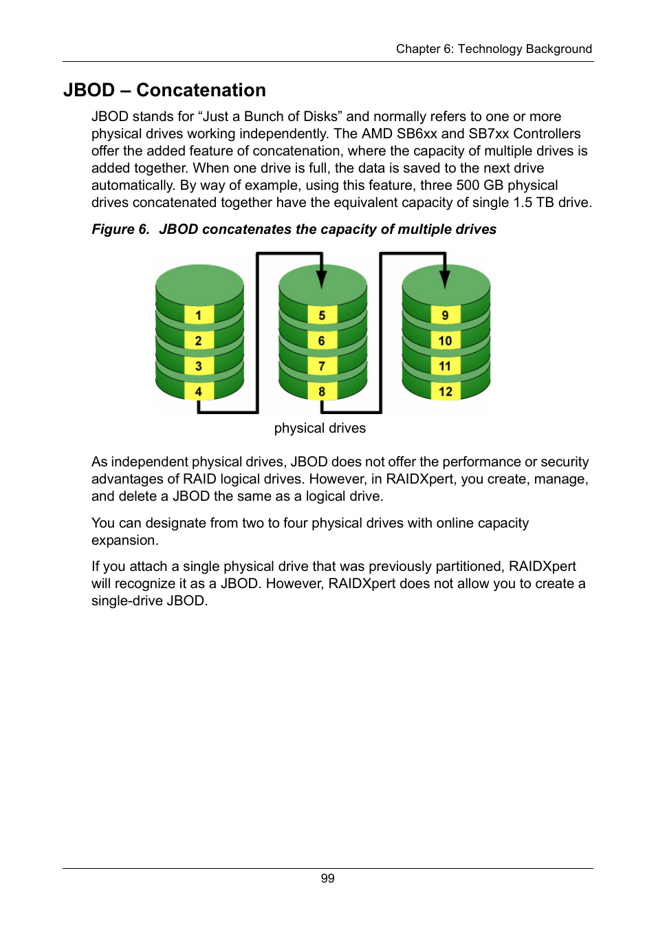 Jbod - concatenation, Jbod – concatenation | Asus M3A78-EMH HDMI User Manual | Page 105 / 120