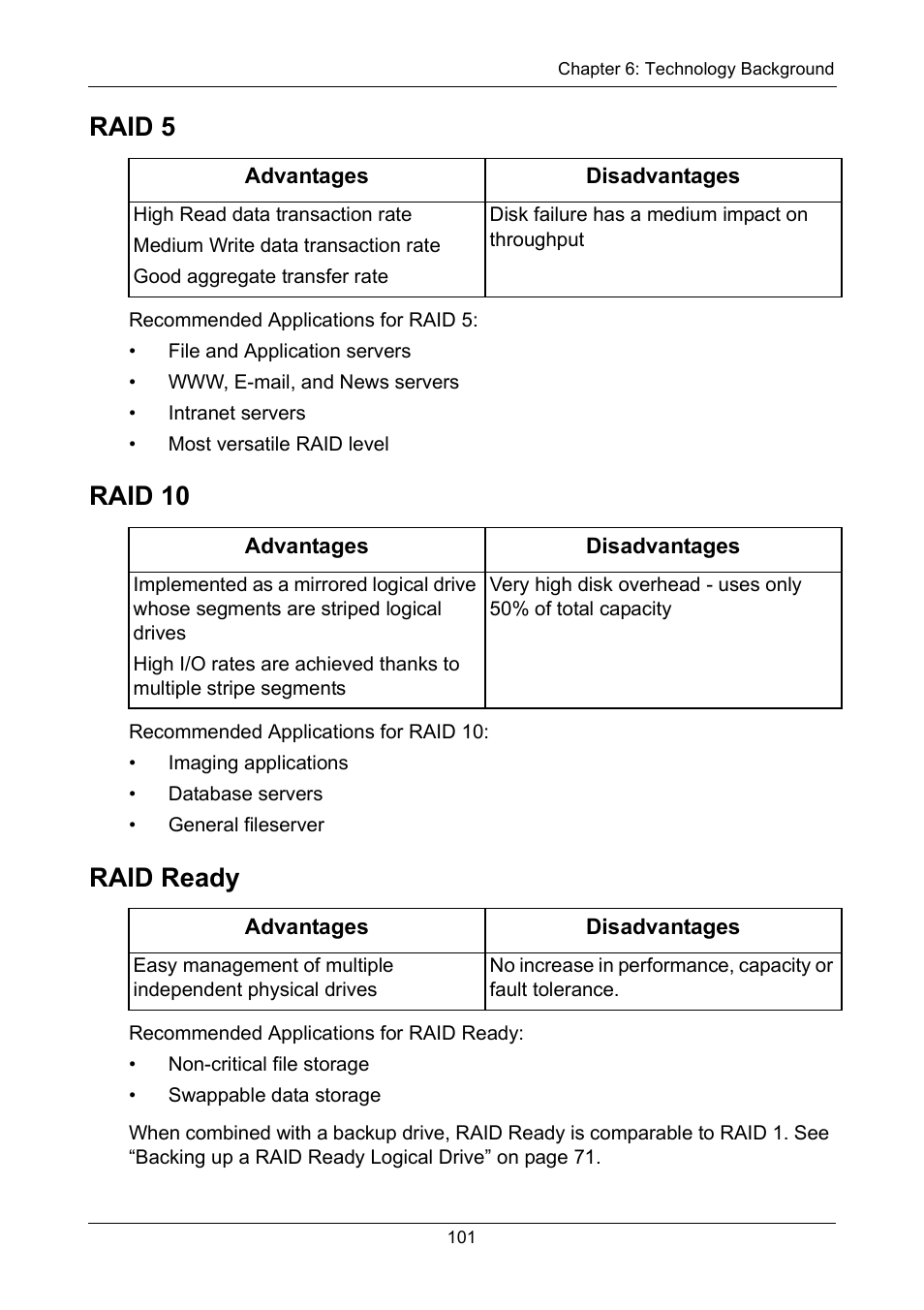 Raid 5, Raid 10, Raid ready | Raid 5 raid 10 raid ready | Asus M3A78-EMH HDMI User Manual | Page 107 / 120