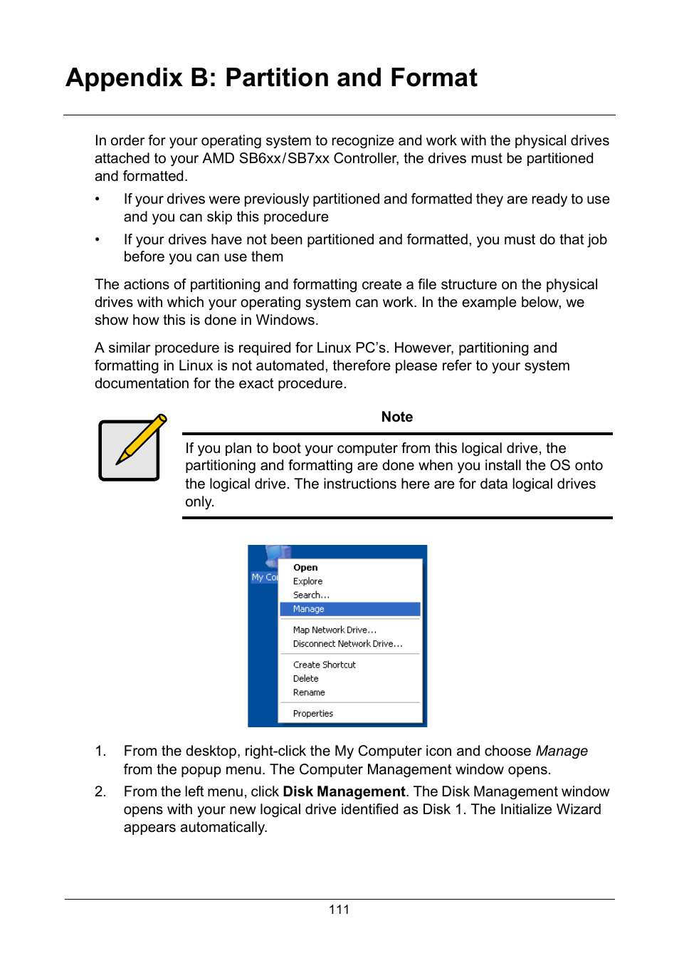 Appendix b: partition and format | Asus M3A78-EMH HDMI User Manual | Page 117 / 120