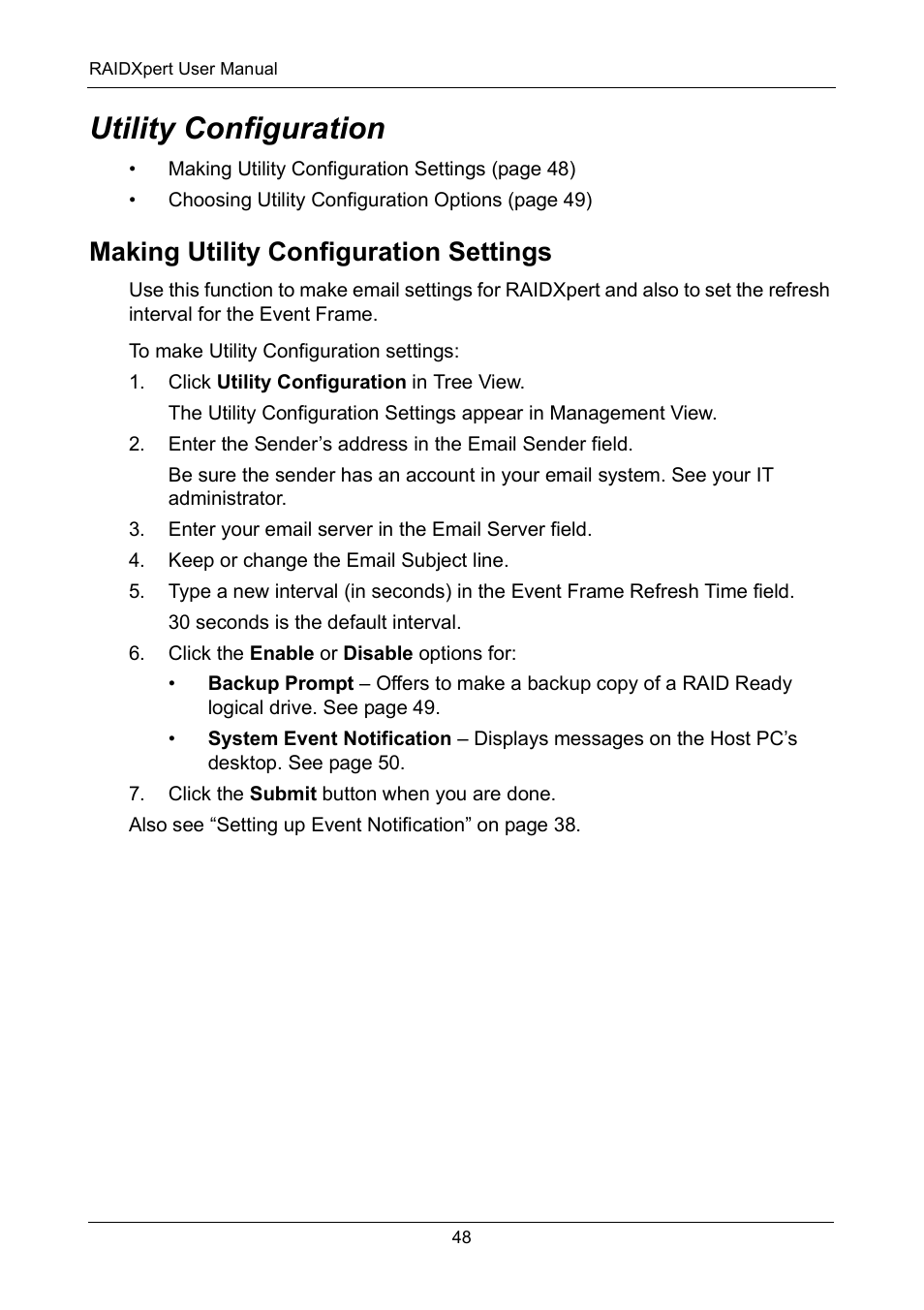 Utility configuration, Making utility configuration settings | Asus M3A78-EMH HDMI User Manual | Page 54 / 120