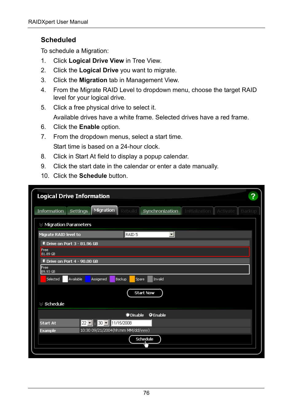 Scheduled | Asus M3A78-EMH HDMI User Manual | Page 82 / 120