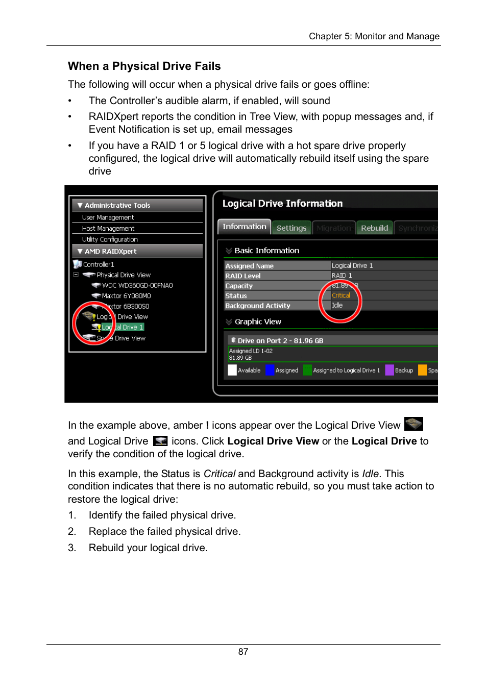 When a physical drive fails | Asus M3A78-EMH HDMI User Manual | Page 93 / 120