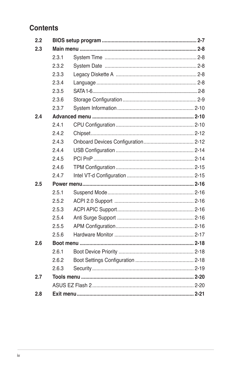 Asus P7H55-M SI User Manual | Page 4 / 50