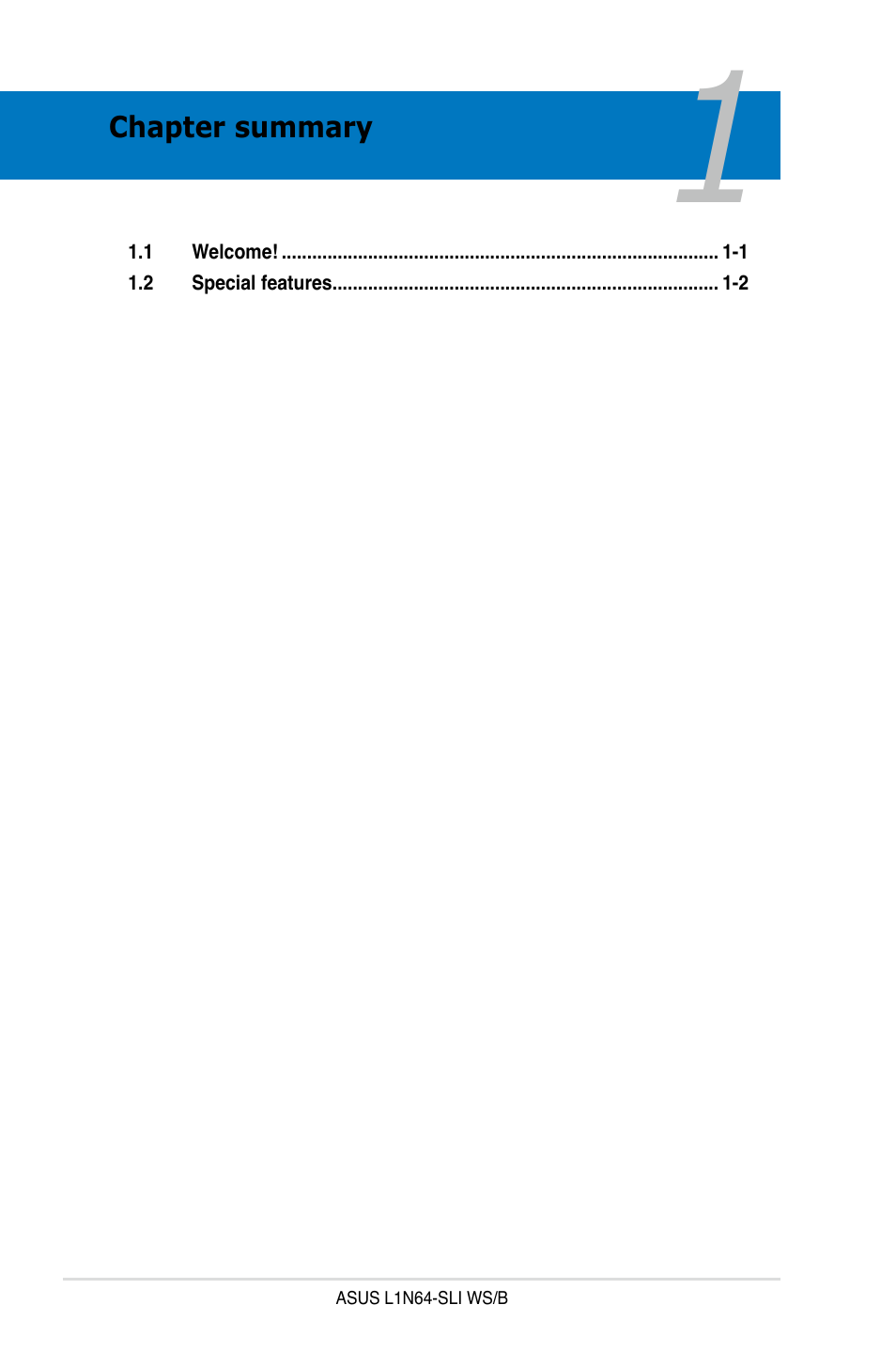 Asus L1N64-SLI WS/B User Manual | Page 14 / 108