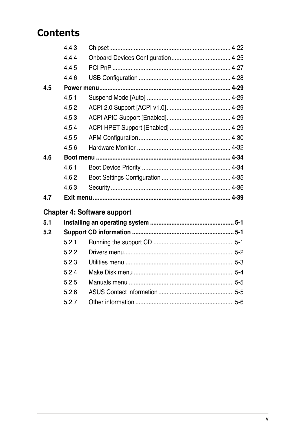 Asus L1N64-SLI WS/B User Manual | Page 5 / 108