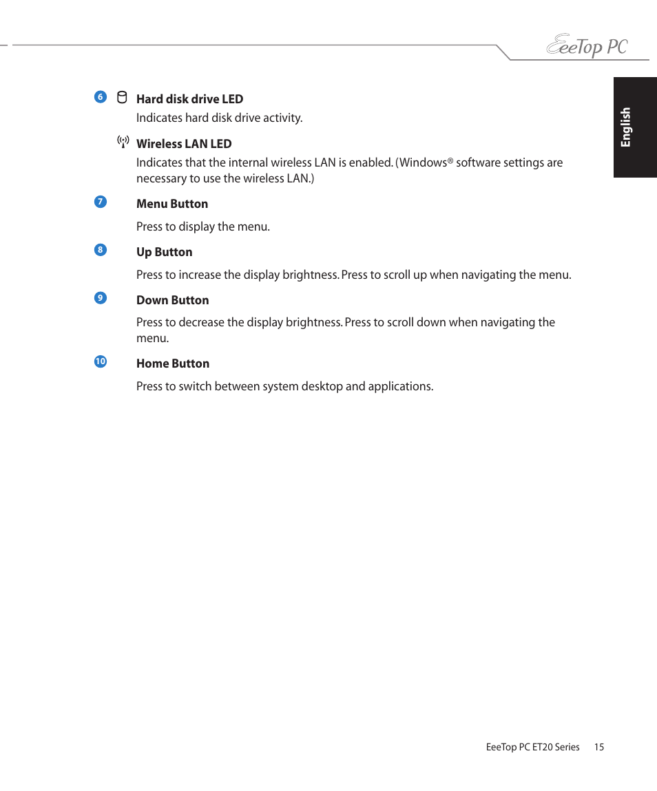 Asus ET2002T User Manual | Page 15 / 32