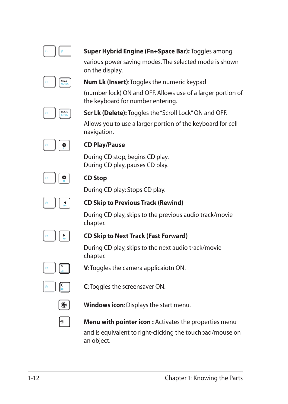 Asus Eee PC 1201T User Manual | Page 20 / 62