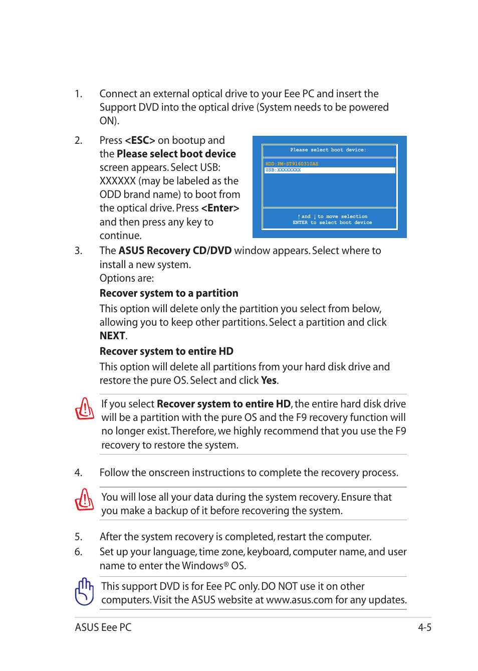 Asus Eee PC 1201T User Manual | Page 49 / 62
