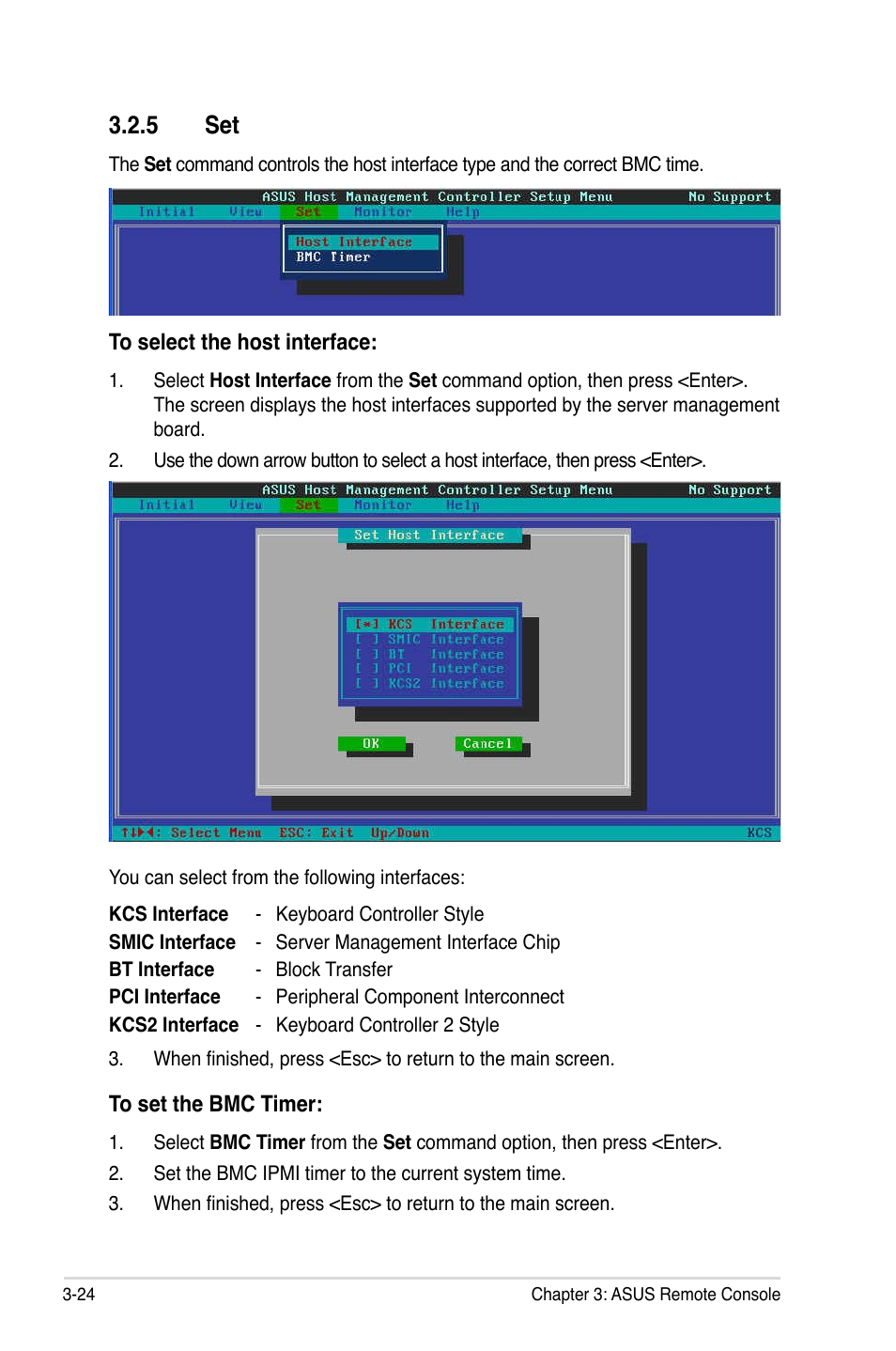 5 set, Set -24 | Asus ASMB4-iKVM User Manual | Page 56 / 76