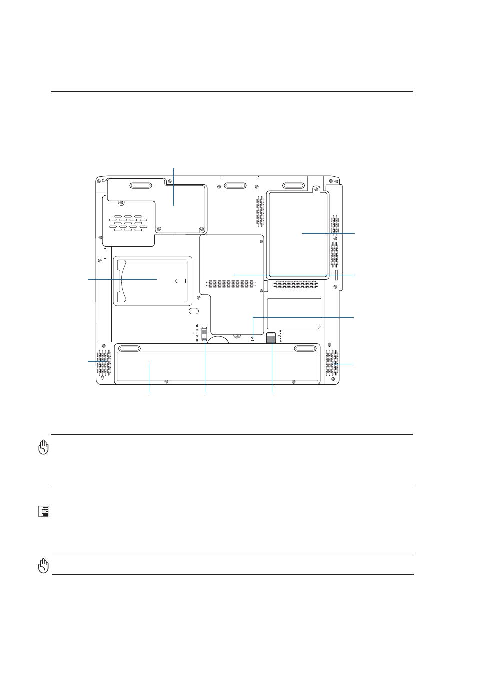 Bottom side, Knowing the parts, Central processor (cpu) | Asus Z91ER User Manual | Page 14 / 68