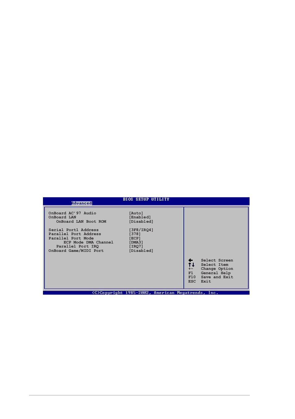 4 onboard devices configuration, Graphic adapter priority [agp/pci, Graphics aperture size [64mb | Spread spectrum [enabled, Ich delayed transaction [enabled, Mps revision [1.4, Onboard ac’97 audio [auto, Onboard lan [enabled | Asus P4P800S SE User Manual | Page 56 / 78