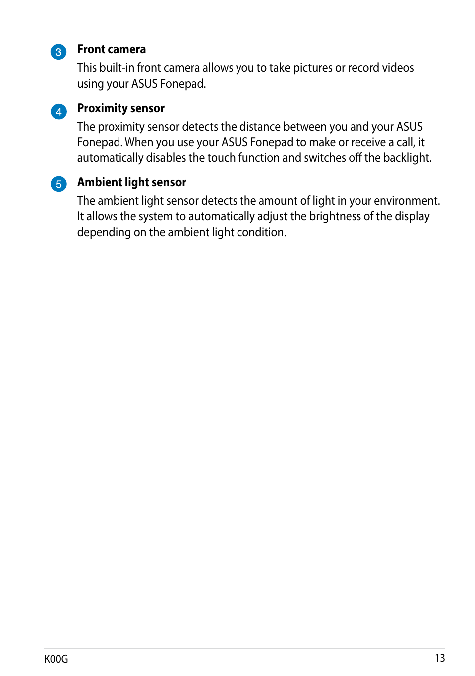 Asus Fonepad Note 6 User Manual | Page 13 / 102