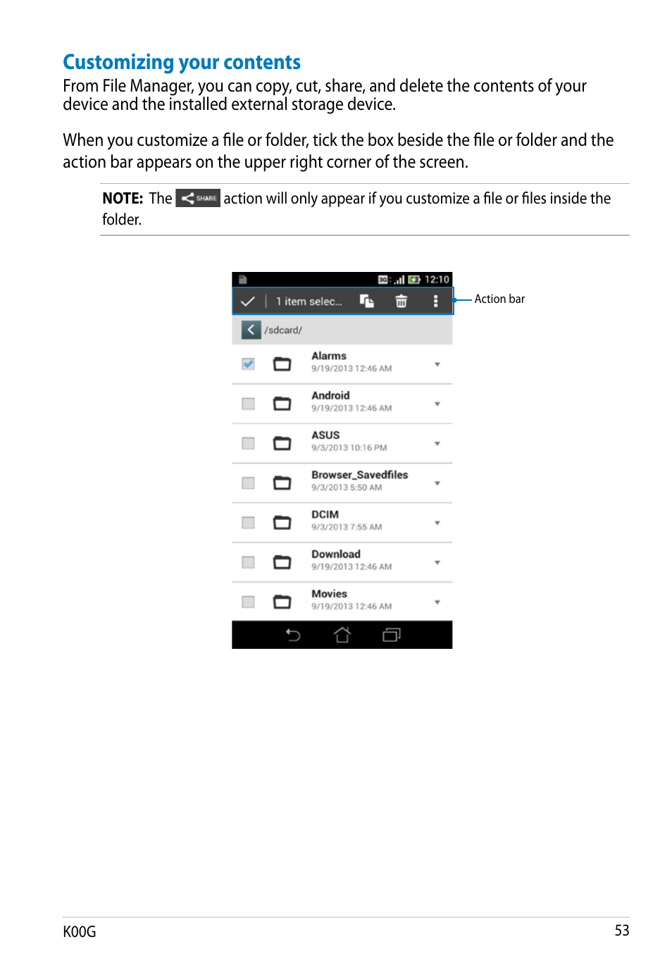 Customizing your contents | Asus Fonepad Note 6 User Manual | Page 53 / 102