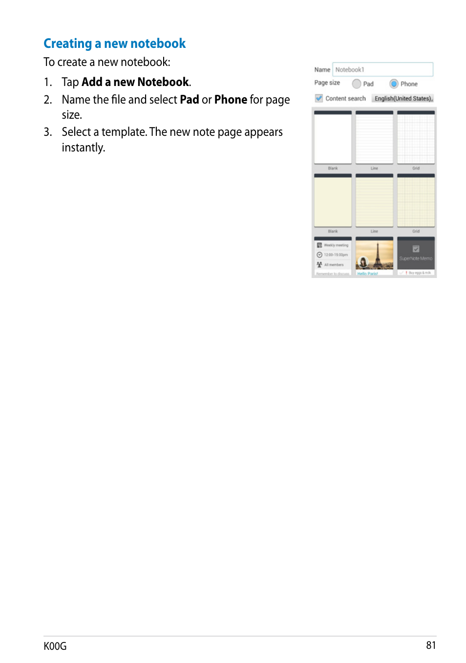 Asus Fonepad Note 6 User Manual | Page 81 / 102