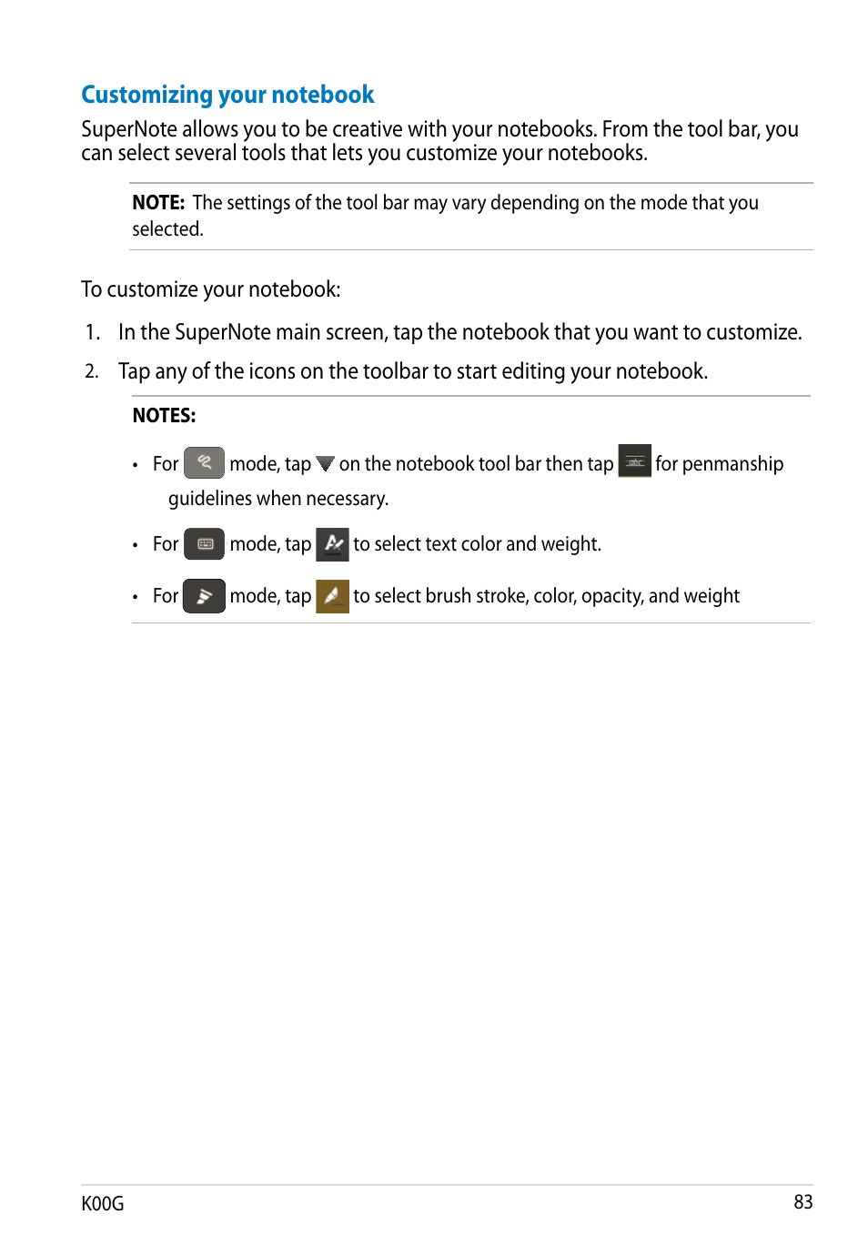 Asus Fonepad Note 6 User Manual | Page 83 / 102