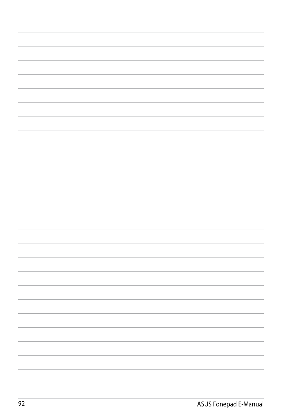 Asus Fonepad Note 6 User Manual | Page 92 / 102
