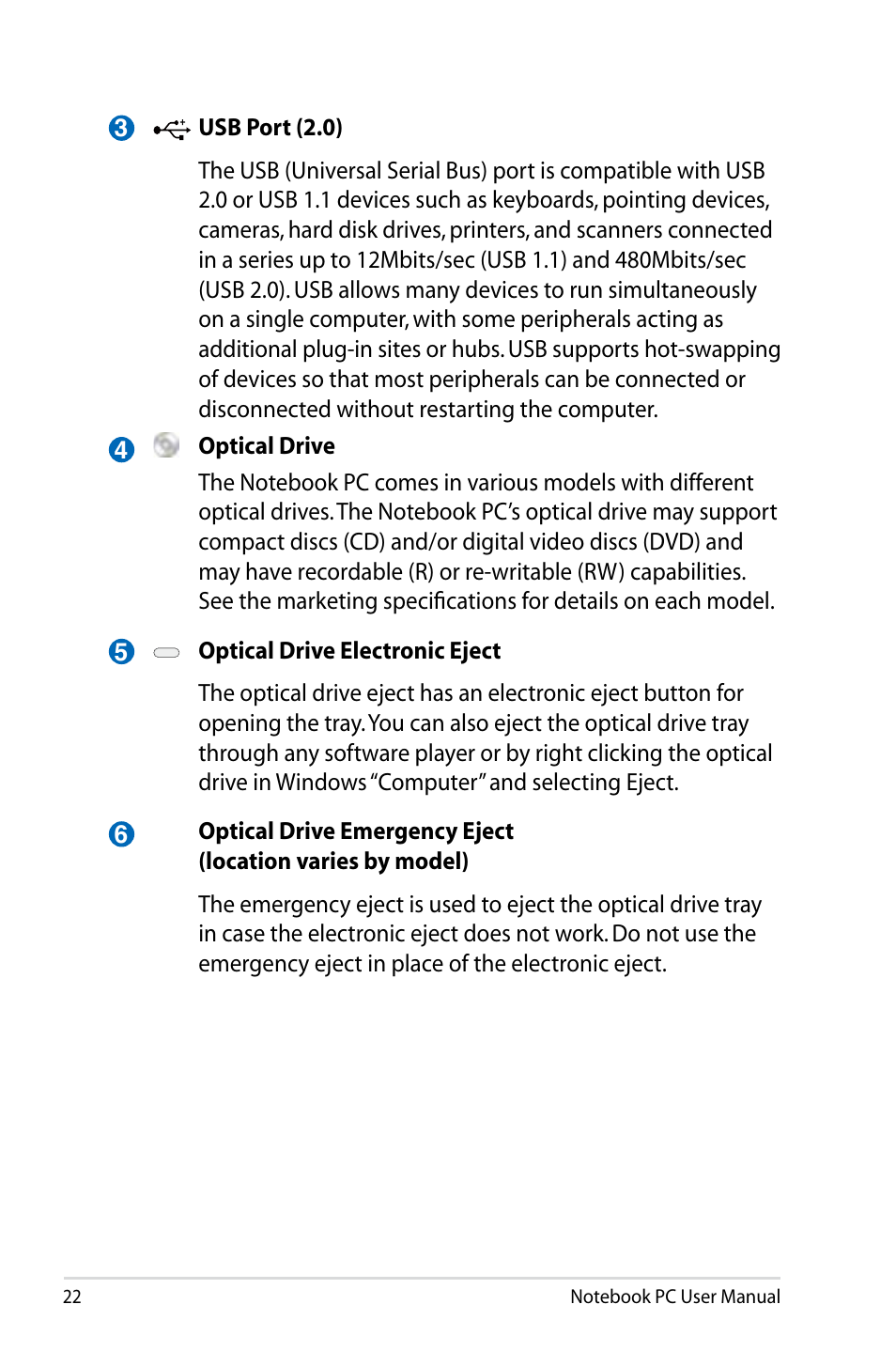 Asus Pro55VA User Manual | Page 22 / 108