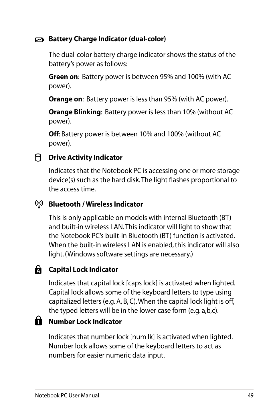 Asus Pro55VA User Manual | Page 49 / 108