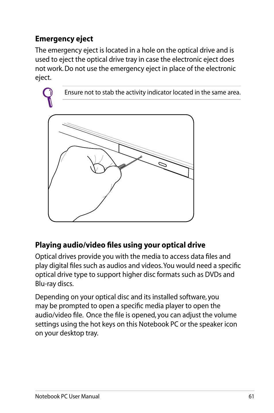 Asus Pro55VA User Manual | Page 61 / 108