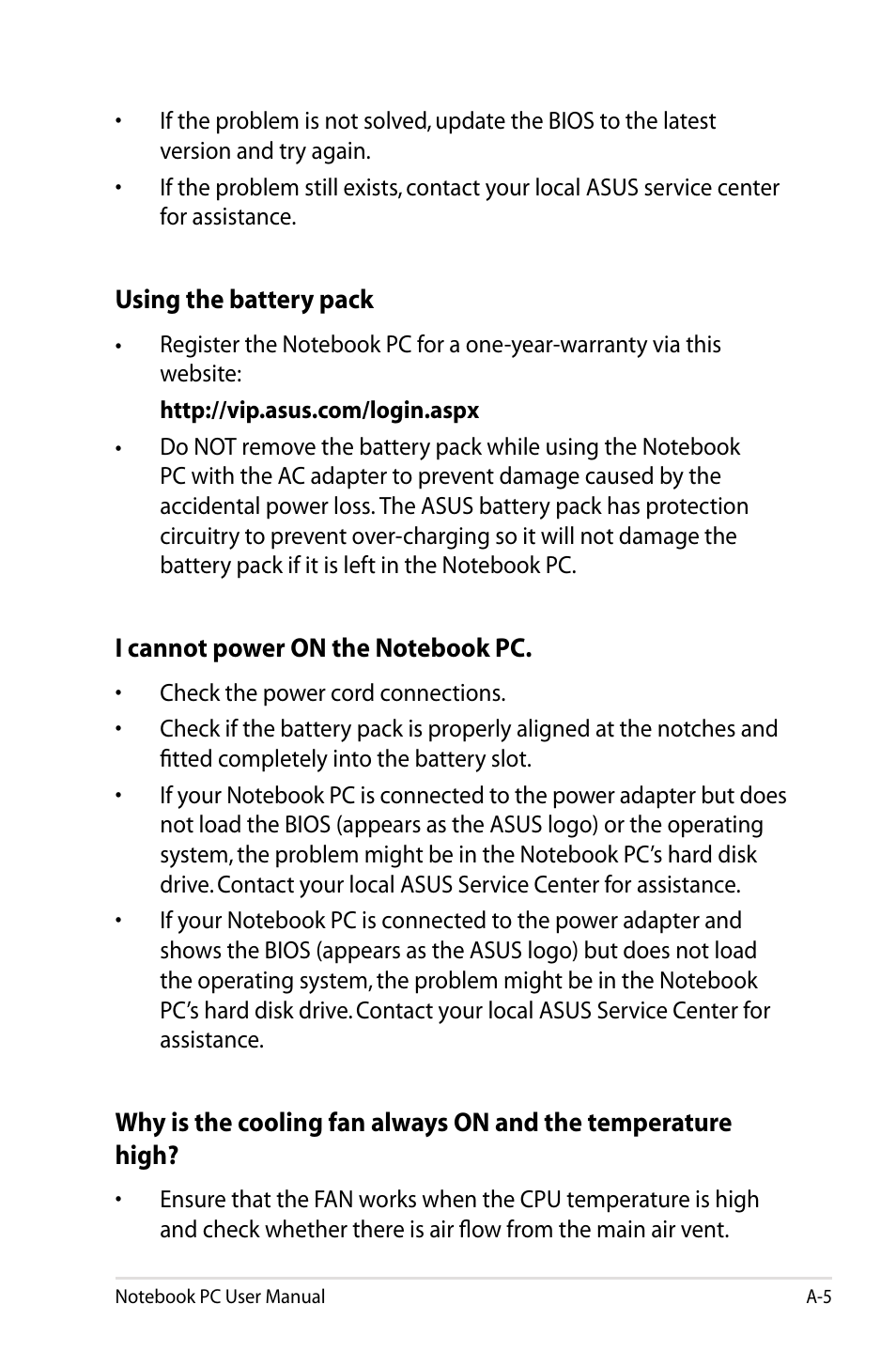 Asus Pro55VA User Manual | Page 77 / 108