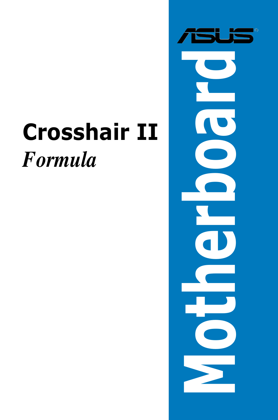 Asus Crosshair II Formula User Manual | 186 pages