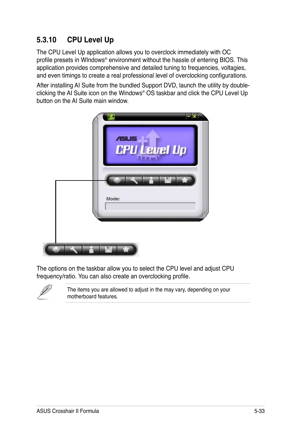 10 cpu level up, 10 cpu level up -33 | Asus Crosshair II Formula User Manual | Page 155 / 186