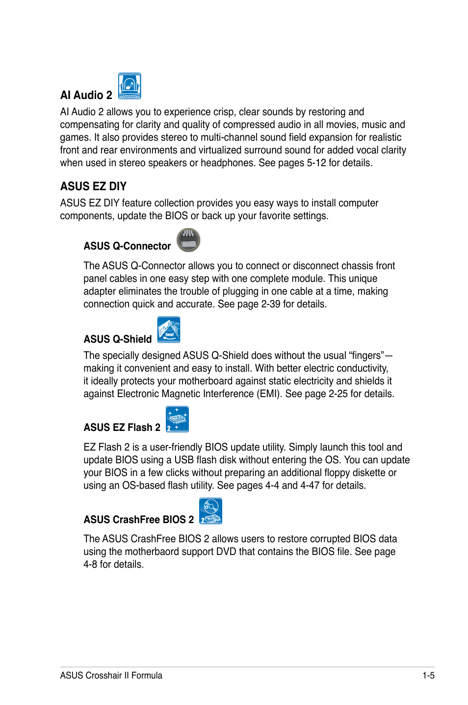 Asus Crosshair II Formula User Manual | Page 21 / 186